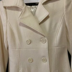 Off White Coat .. lining inside .. Beautiful like new.